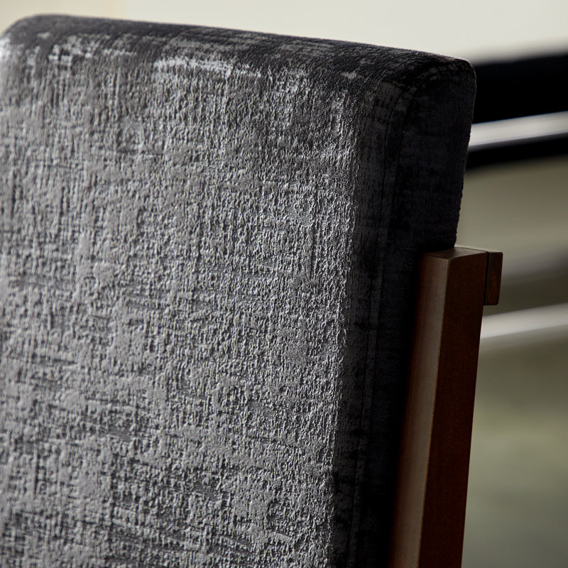 Upholstered Arm Chair, Black