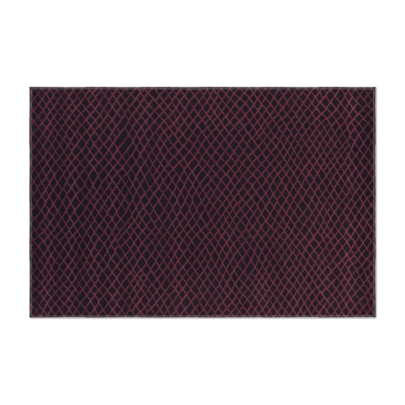 Tapis mauve intérieur et extérieur Trellis, Rectangulaire 8 pi x 10 pi