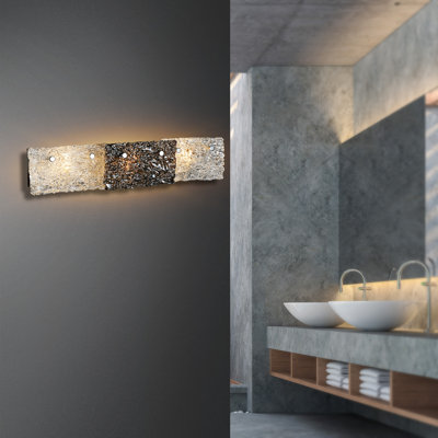 Gwendolyn 3 Light Vanity Wall Light – 33" Wide, Modern Chrome Finish, Bathroom Lighting Powder Rooms Dressing Rooms
