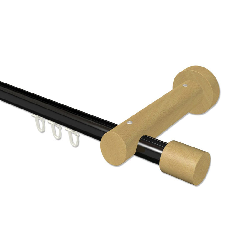 Athol Curtain Pole Set, 5cm H x 480cm W