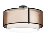 3 - Light Semi Flush Mount