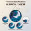 Panneau de vitrail 12 "H Owl Moon-1415675491
