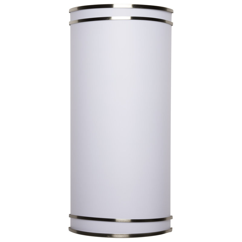 Myrical Acrylic LED Flush Mount, 4.5" H x 25" W x 12" D, Brushed Nickel