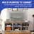 70"W Sideboard With Adjustable Shelf, Large Tabletop For Living Room-502596353-502596356