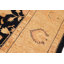 Tapis beige / noir en laine noué à la main à motif oriental 8 pi 1 po x 9 pi 3 po Bachit