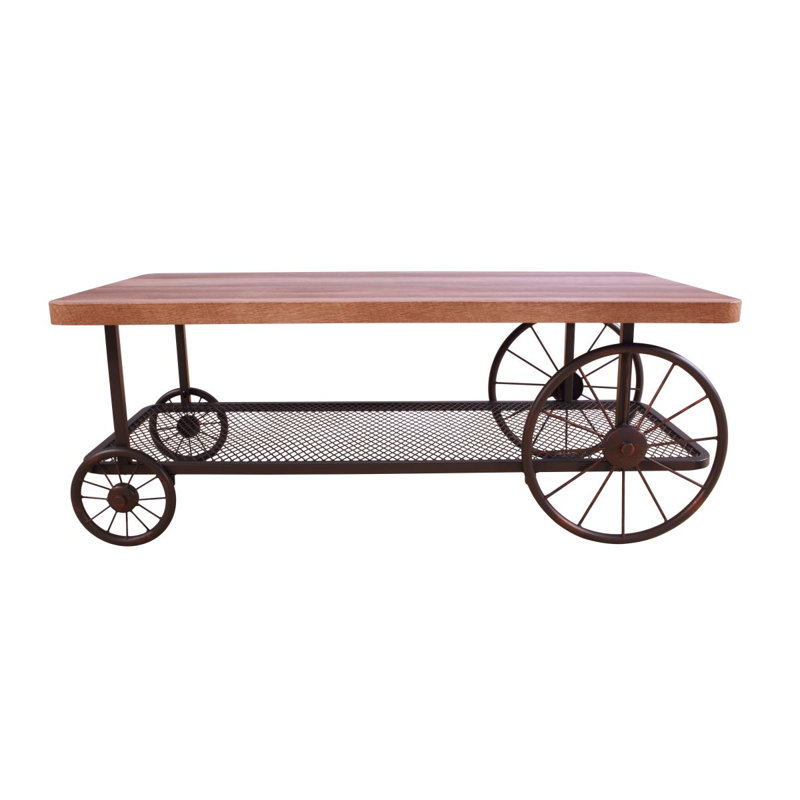 Francie Oak & Antique Gray Finish Coffee Table