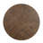 Industrial Style Round Dining Table 1Pc Burnished Brown Finish And Gray Metal Finish Rustic Style Dining Kitchen Furniture
