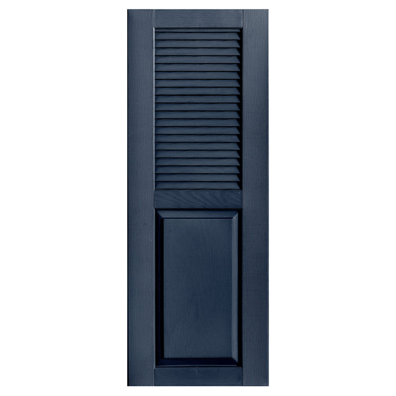 Combinaison droite à persiennes combinées, 15 po, Royal, 57 po
