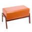 Tabouret en bois rembourré Mid Century-296692394