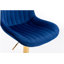 Repose-pieds chromé et base réglable en velours mécanique à hauteur réglable + tabouret de bar simple à pieds dorés, ensemble de 2