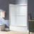 Double Sliding Tub Door 56-60" Width x 60"Height with 1/4"(6mm) Clear Tempered Glass-122721551