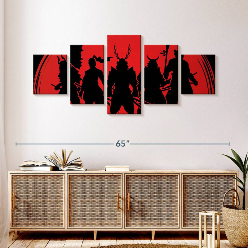 Samurai Warriors, 24" H x 55" W
