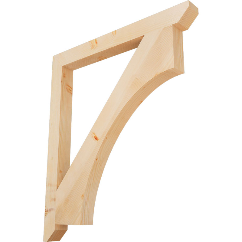 Support en bois Westlake, Sapin de Douglas, H 48 po x l 3,5 po x P 42 po