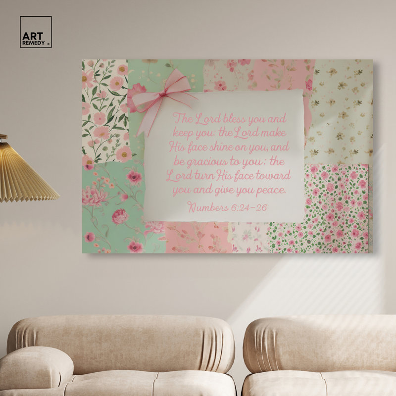  «Lord Bless You Christian», reproduction d'art sur toile, galerie tendue, 54 x 36, H 36 po x l 54 po, Toile non encadrée