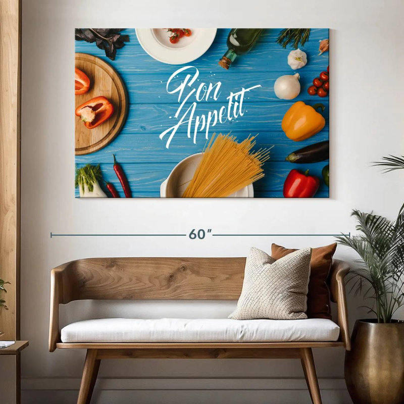 Bon Appetit Ingredients, 34" H x 51" W
