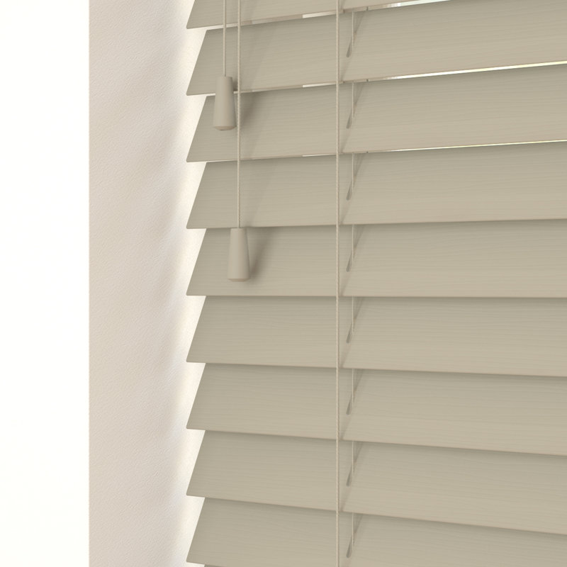 Semi Sheer Horizontal/Venetian Blind, 130 cm L x 50 cm W, Truffle