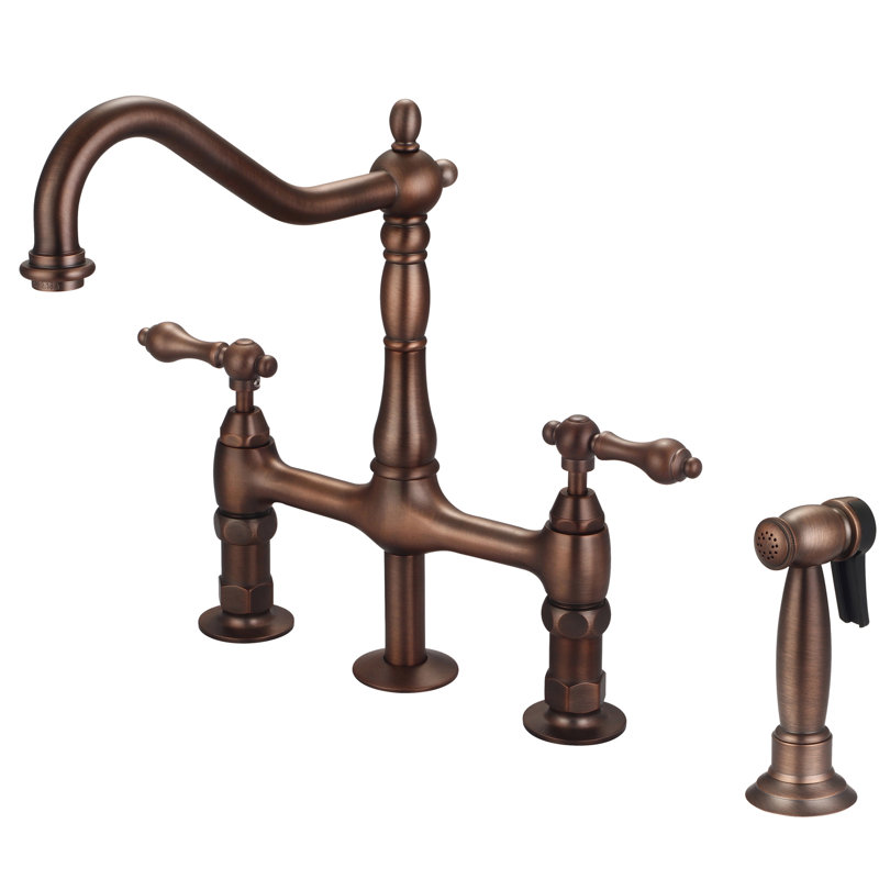 Barclay Emral Kitchen Faucet with Side Spray, Oil Rubbed Bronze