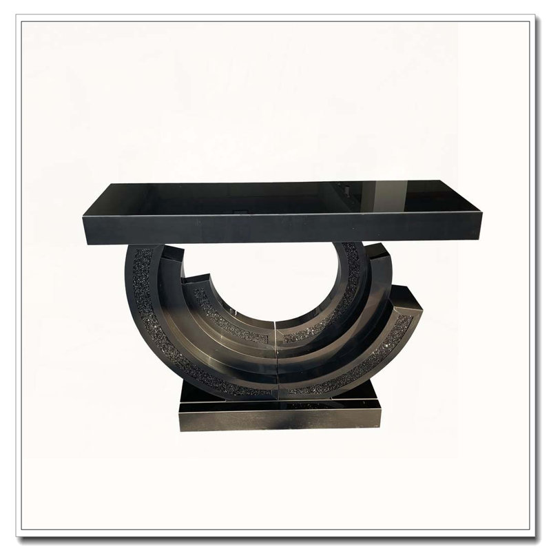 Console à miroir avec hall d'entrée, Noir