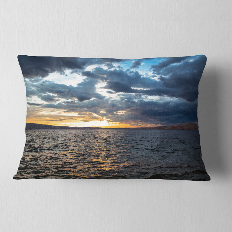 Coussin lombaire en nuage ciel magnifique seascape