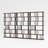 Davee Antique Walnut Colour Mutiple Tiers Library Display Bookshelves
