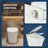 Heated Seat Smart Toilet, One Piece Automatic Flush Toilet with Foot Sensor, Tankless, Soft Close Cover