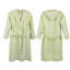 Genovese Gender Neutral Mid-Calf Bathrobe with Pockets and Hood-119430140-119430139