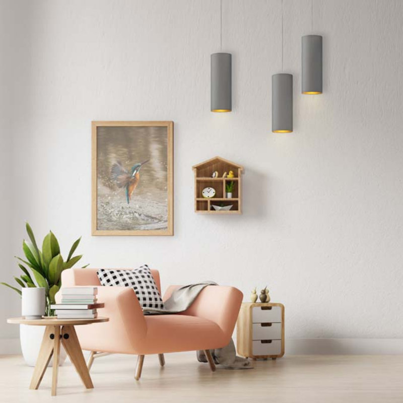 3 - Light Kitchen Island Pendant, White, White