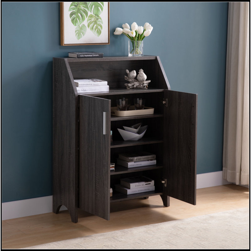 Armoire de rangement 12 paires avec cinq tablettes