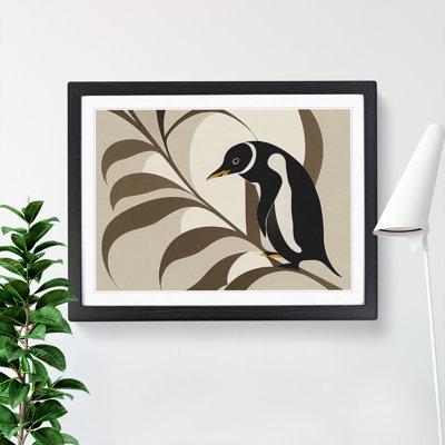 XH1022-6870X Penguin Art Nouveau Vol.1 Abstract - Single Picture Frame Print