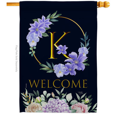 Double Sided 40'' H x 28'' W Polyester House Flag