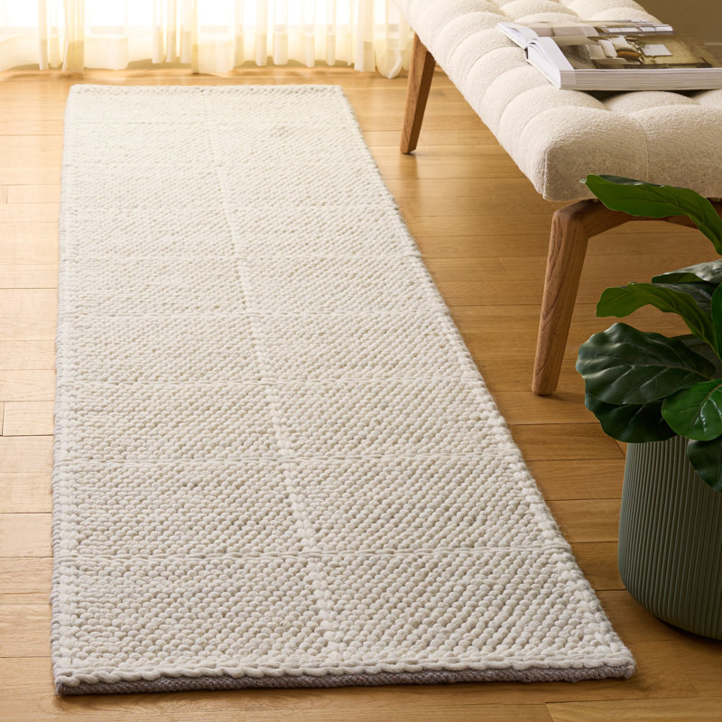 Natura Hand Woven Solid Color Indoor Rug, 2'-3" x 9'-0" Runner