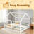 Twin Size House Platform Beds,Two Shared Beds-874782374