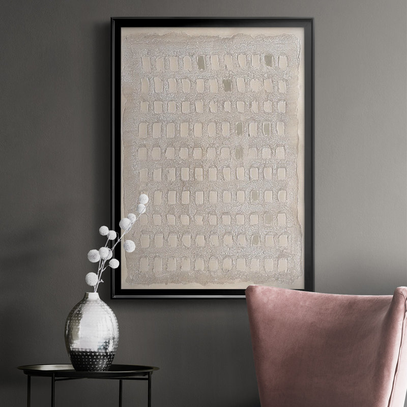 " Pearl Punch Card II ", Black, 30.5" H x 22.5" W x 1" D