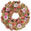 Couronne de brindille artificielle rose 12,5 po