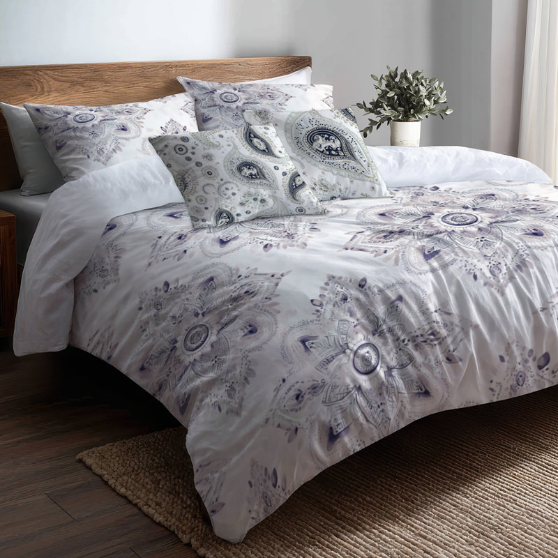 Soft Mandala Bedding, Édredon de grande taille et 5 pièces supplément