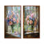 Bouquet de fleurs pastel d'été à la grange I - Décoration murale florale 2 panneaux-335999550-335999542