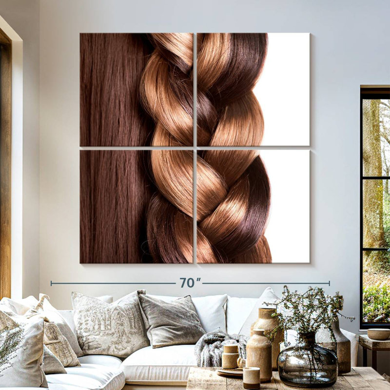 Hair Braid, 57" H x 57" W