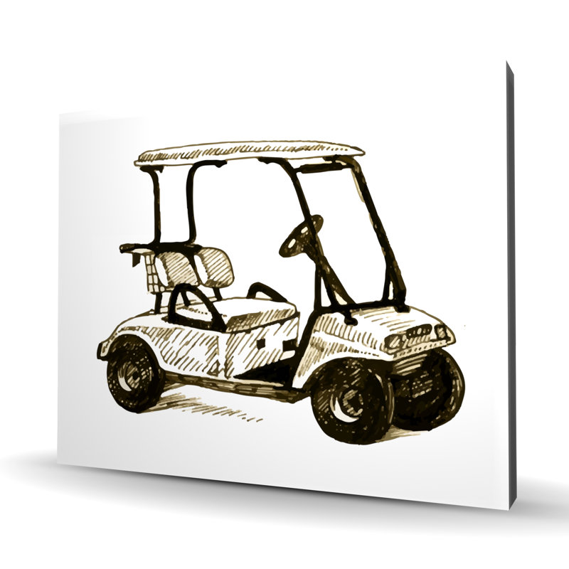 Illustration de golf sur toile | Loisirs Sports Home Decor