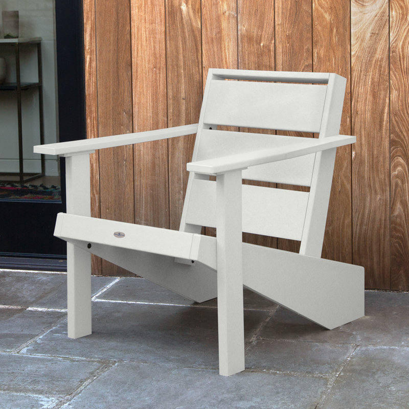 Chaise Adirondack moderne Haven, Coconut White