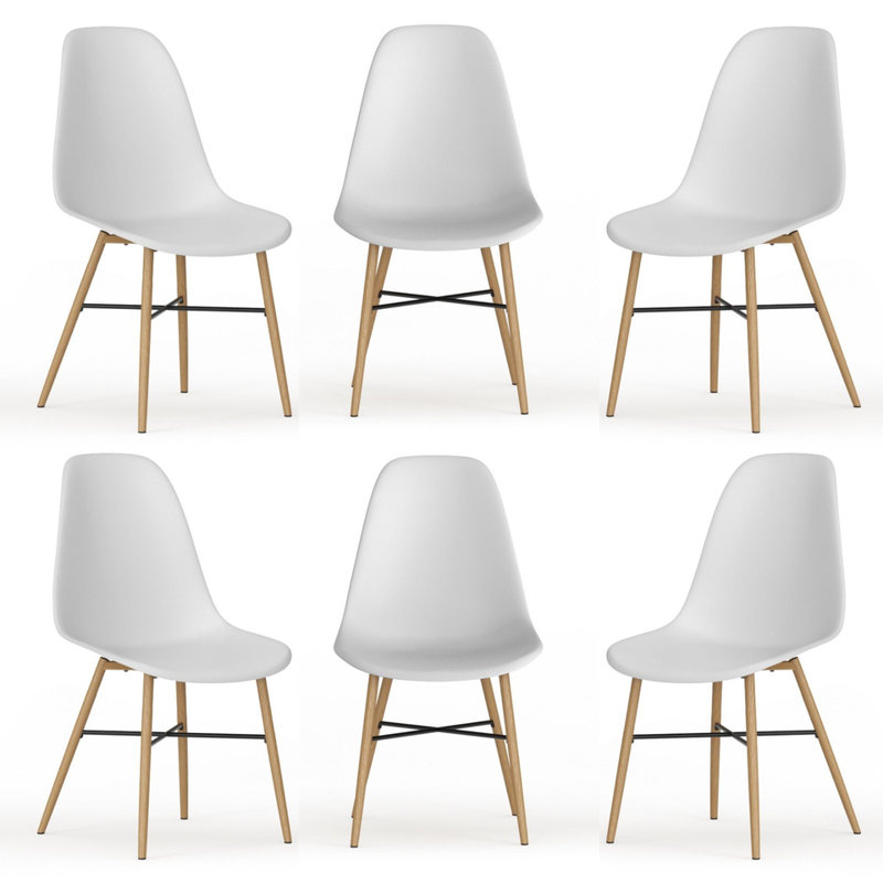 46cm H Side Chair, 6, White