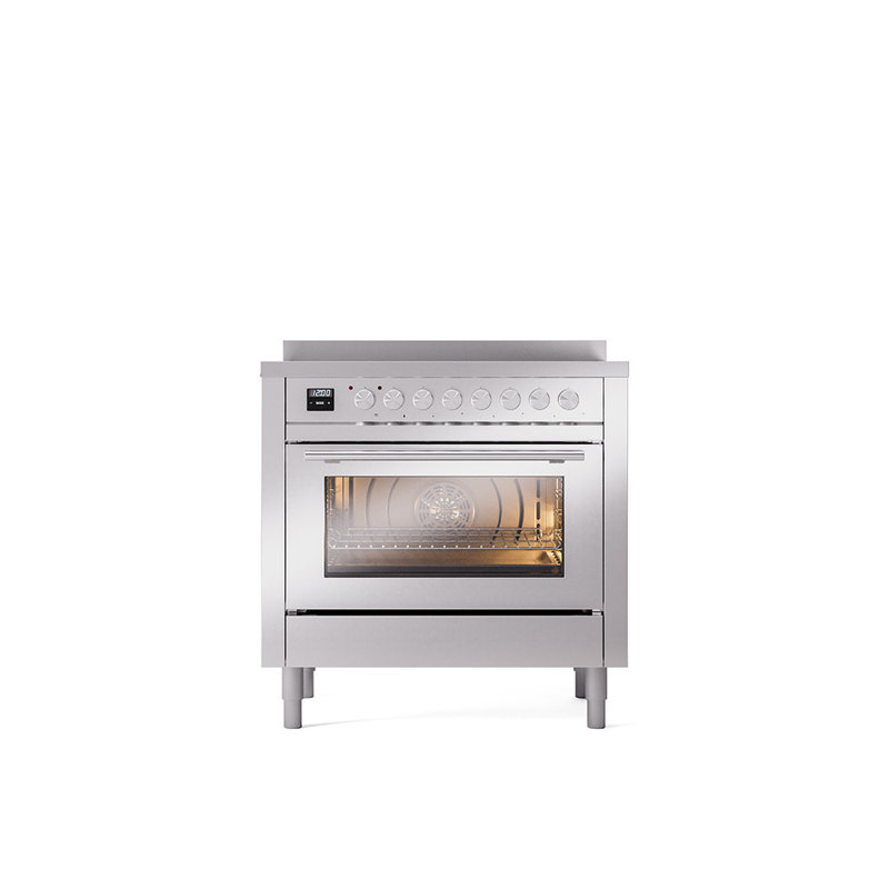 ILVE Professional Plus II 36 in Induction Range, Stainless Steel