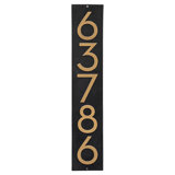 Floating Modern 6" Number Vertical Address Plaque (5 Characters)