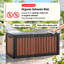 Emperic Design Resin Outdoor Storage Deck Box – Authentic Wood-Grain Embossing with Textured Feel, Weatherproof Patio Organizer for Backyard & Garden