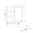 Milan Medicine Cabinet, Six External Shelves Mirror, Three Internal Shelves -Light Gray-1039283125