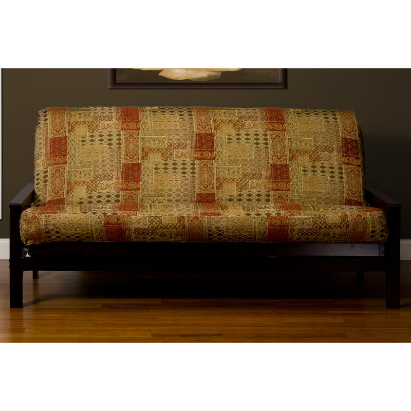 Housse pour futon à coussins carrés / rectangulaires Lenzee, x P 2 pi 7 po Double