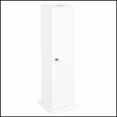 Toilet Paper Cabinet, Small Bathroom Corner Floor Cabinet with Doors and Shelves for Efficient Storage
