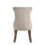 Chaise d'appoint en tissu deux tons Gabrian