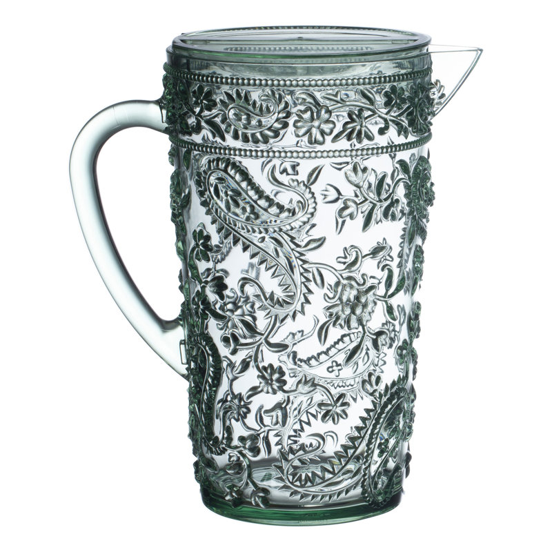 64 oz Talia Paisley Pichet, Vert