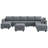Tremee U-shaped Modular Sectional Sofa with Chaise-1479947106