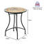 Nakagawa Round Outdoor Bar Table - 60 cm W 60 cm D